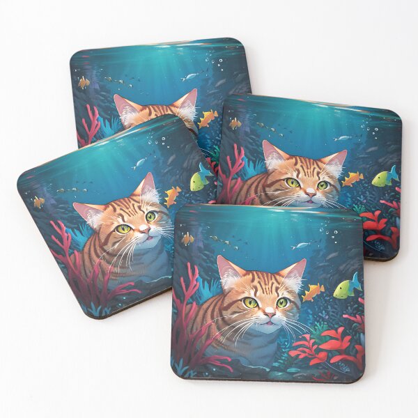 Item preview, Underwater Cat designed and sold by Cyrical.