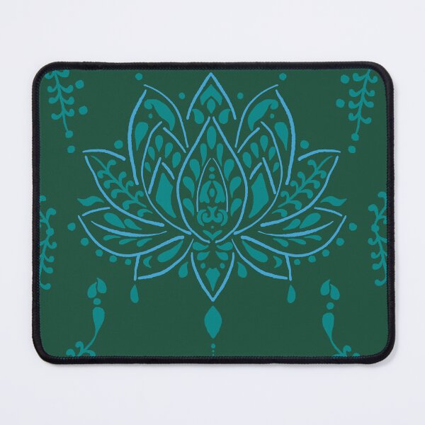 Item preview, Lotus blue and emerald green designed and sold by ChantalDesign.