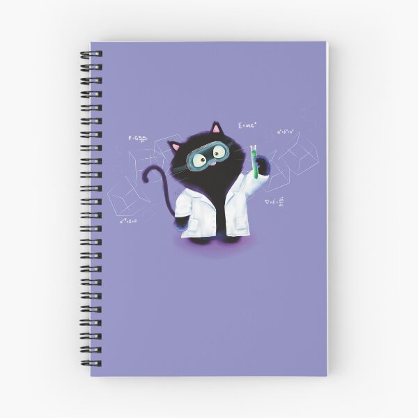 Item preview, Smudge the Scientist Cat Conducts an Experiment - Purple designed and sold by mwkairos.