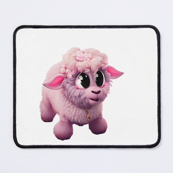 Item preview, Fluffy pink sheep - cute little sheep designed and sold by SheepAttack.