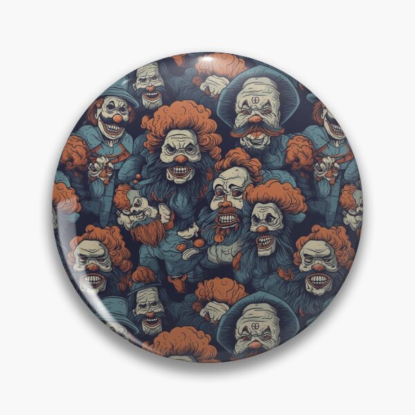 Artikelvorschau, Evil Clowns - Scary Evil Clowns Pattern entworfen und verkauft von Reimagining Images.