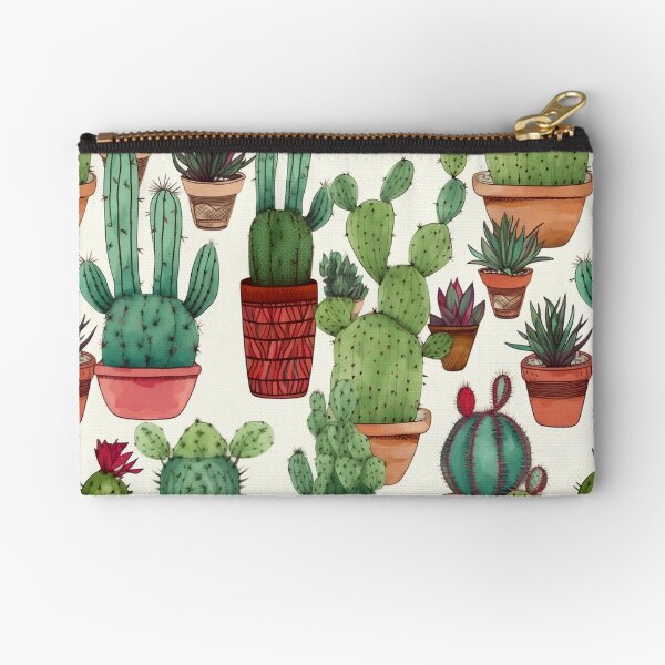 Item preview, Colorful Watercolor Cacti Pattern Design designed and sold by modernmotifs.