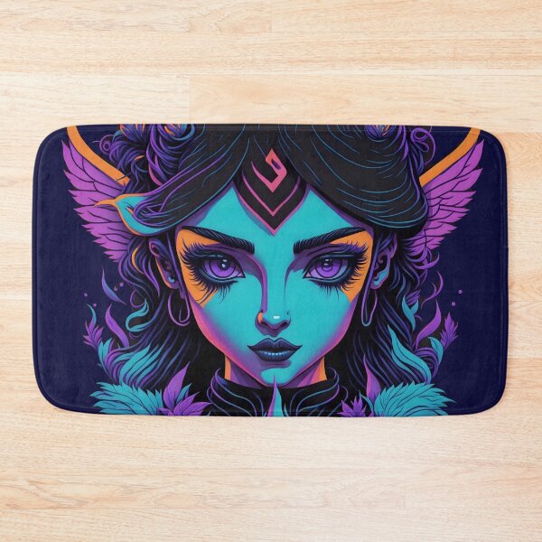 Item preview, Gothic Beauty: Neon Devil Girl Artwork designed and sold by ruidaniel.