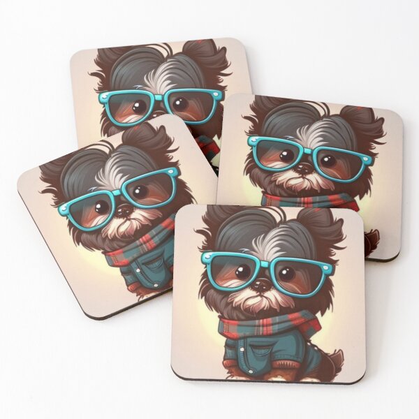 Item preview, Hipster Hounds: Unique Dog-Themed Art designed and sold by PetPrintPalace.