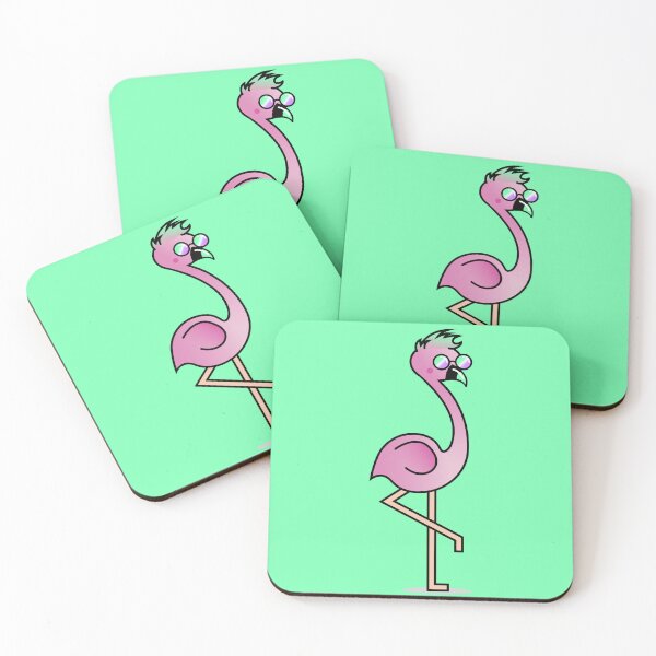 Item preview, Mohawk Flamingo with Shades designed and sold by Jem Illustration.