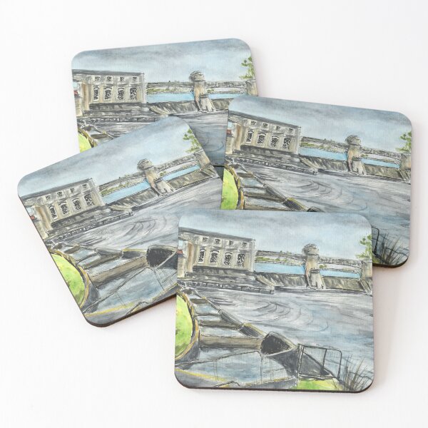 Item preview, The Dam and Fish Ladder in Pitlochry, Perthshire, Scotland designed and sold by LymphomaLass.