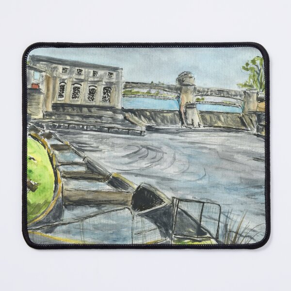 Item preview, The Dam and Fish Ladder in Pitlochry, Perthshire, Scotland designed and sold by LymphomaLass.