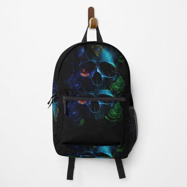 Item preview, Blue botanic skull designed and sold by Anas Xenophon.