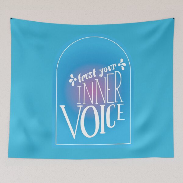 Item preview, Trust your inner voice blue gradient designed and sold by mariahmoniquedesign.