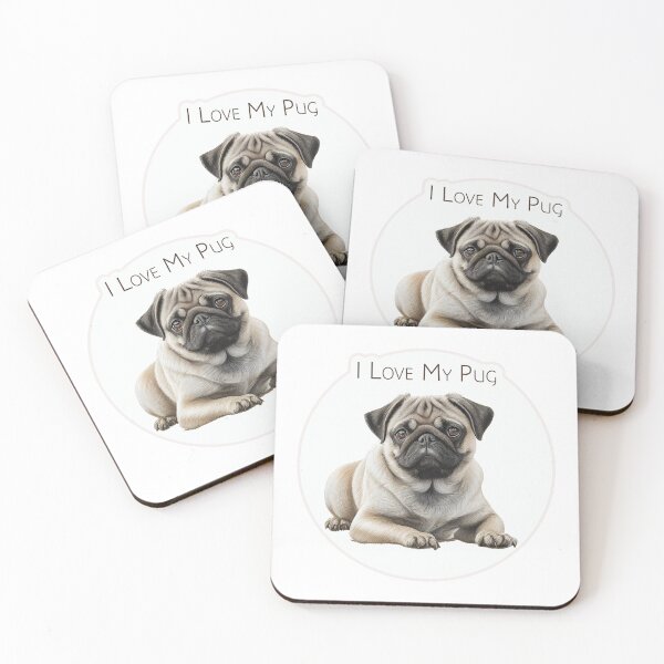 Item preview, Copy of I Love My Pug Dog designed and sold by Pamela Maxwell.
