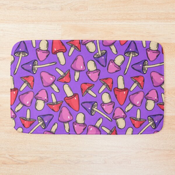 Item preview, Lovely mushrooms. Purple background. designed and sold by feannaart.
