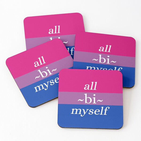 Item preview, All Bi Myself / Bisexual Pride Flag designed and sold by MaddieMade.