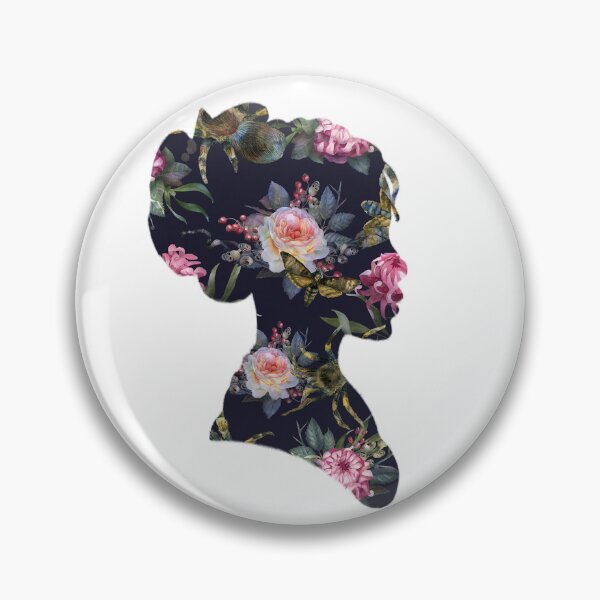 Item preview, Regency Floral Silhouette designed and sold by Holli Jo Monroe.
