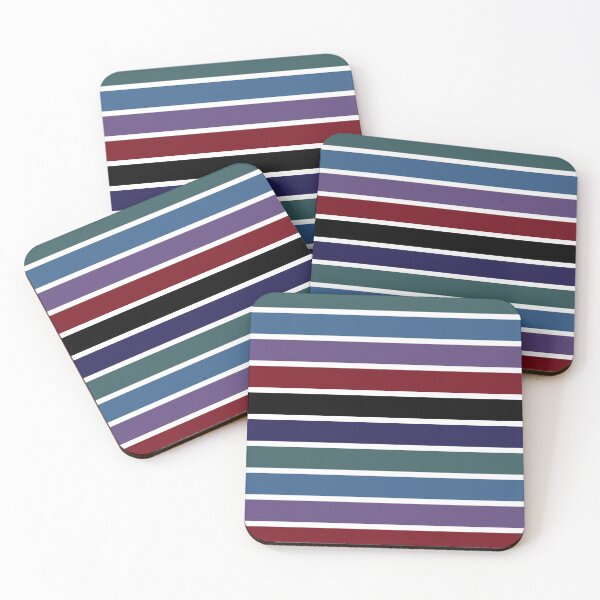 Item preview, Deep Winter Color Palette Stripes Seasonal Color Analysis designed and sold by HopefulFlower.
