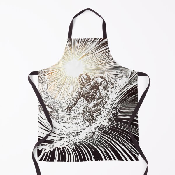 Item preview, Kowabunga Hang Steel Robot at the Beach designed and sold by Angela Bull.