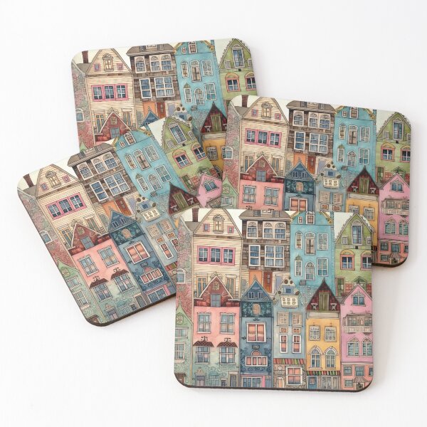 Item preview, Colorful houses ii designed and sold by summer-sun-designs.