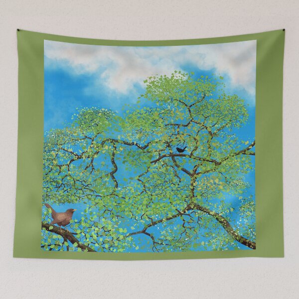 Item preview, Blackbirds in Spring designed and sold by PhilipHarvey.