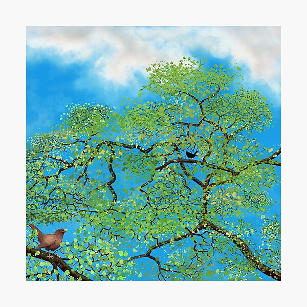 Item preview, Blackbirds in Spring designed and sold by PhilipHarvey.