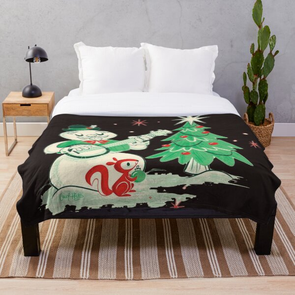 Item preview, Retro Frosty The Snowman and Christmas Tree Design designed and sold by DukeGroovy.