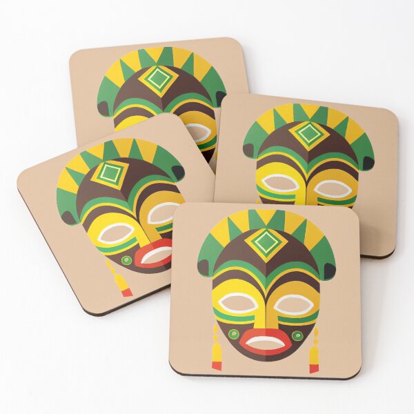 Item preview, Enchanted Forest African Mask designed and sold by AfroMosaic.