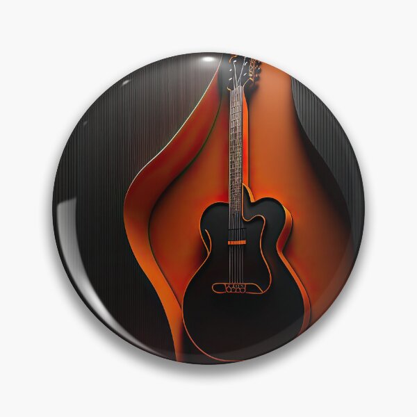 Item preview, modern black and orange guitar designed and sold by robsonnjr.