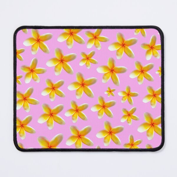 Item preview, Yellow Frangipanis on a Pink Background designed and sold by ppddesigns.