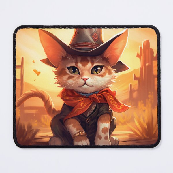 Item preview, cowboy cat designed and sold by Art-ColorTech.