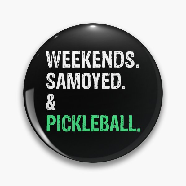 Artikelvorschau, Wochenenden Samojede und Pickleball Lustiges Hundegeschenk entworfen und verkauft von Guarddogdrive.