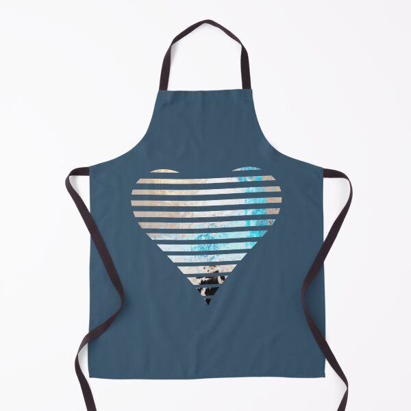 Item preview, Turquoise Striped Heart designed and sold by KiwiArtistDK.