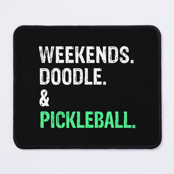 Item preview, Weekends Doodle and Pickleball Funny Dog Gift designed and sold by Guarddogdrive.