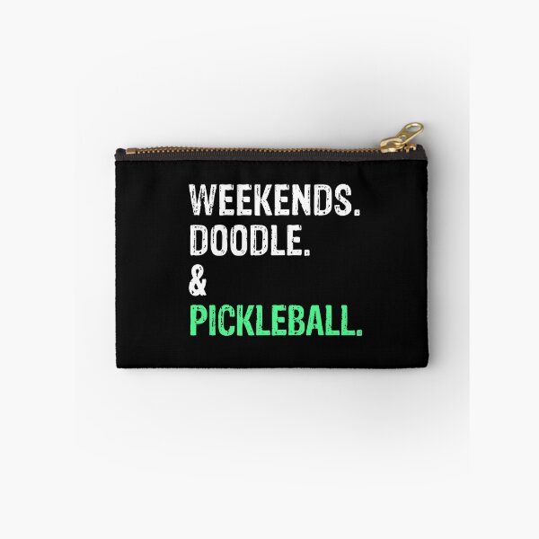 Item preview, Weekends Doodle and Pickleball Funny Dog Gift  designed and sold by Guarddogdrive.