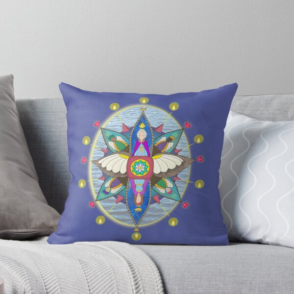 Sacred Oval Throw Pillow