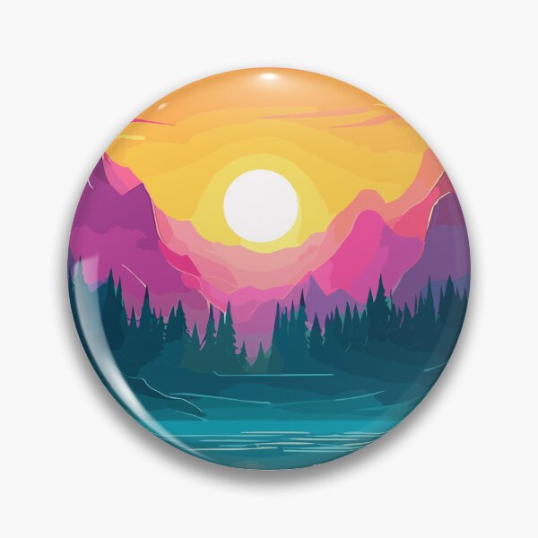 Item preview, Sunset over Lakeside Landscape designed and sold by LoudmouthGaming.