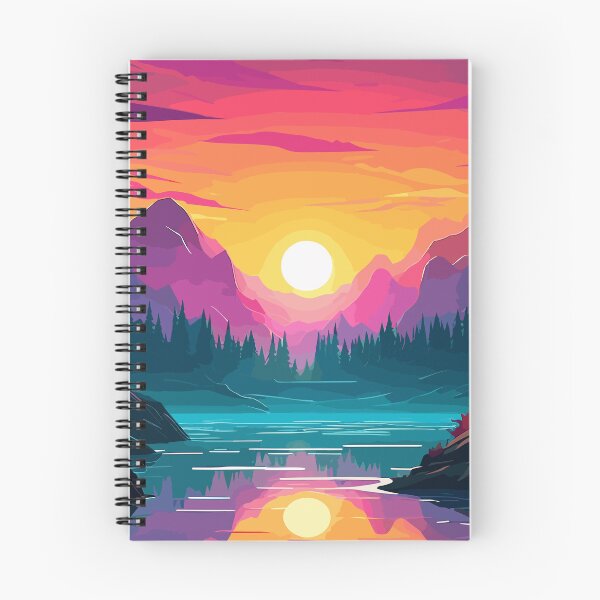 Item preview, Sunset over Lakeside Landscape designed and sold by LoudmouthGaming.