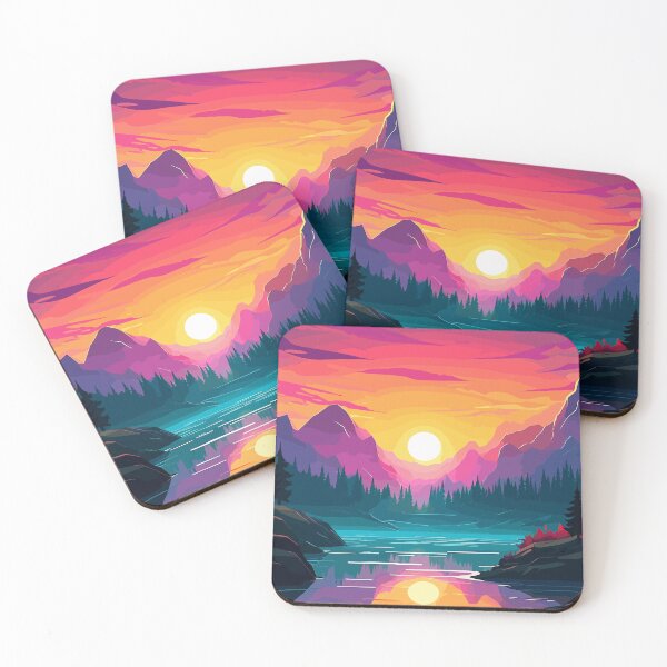 Item preview, Sunset over Lakeside Landscape designed and sold by LoudmouthGaming.
