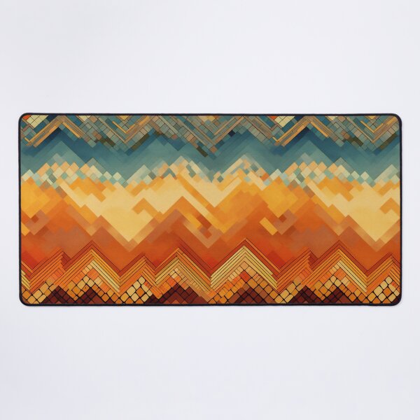 Item preview, Abstract Chevron pattern | Retro Blue|Red Palette  designed and sold by Hazmat-AI7.