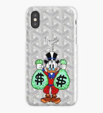 White Goyard Money iPhone Case