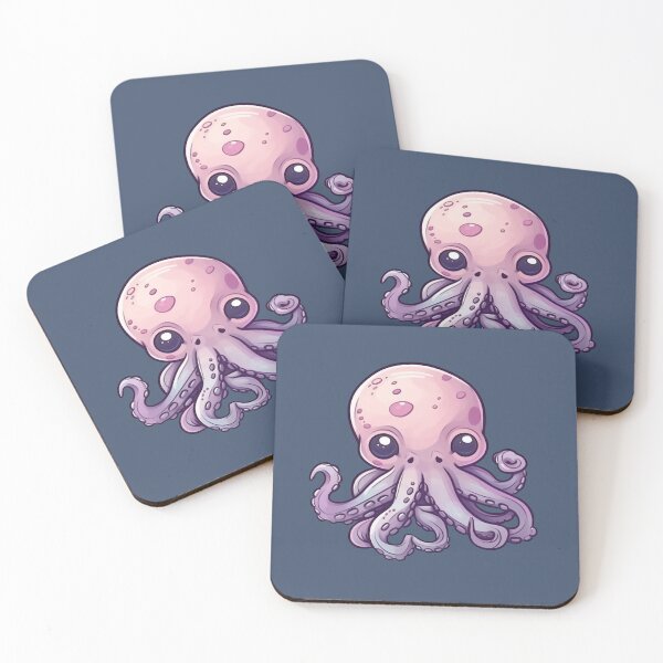 Item preview, Purple Octo-Pals: Playful and Adorable Cartoon Sticker designed and sold by pondsend.