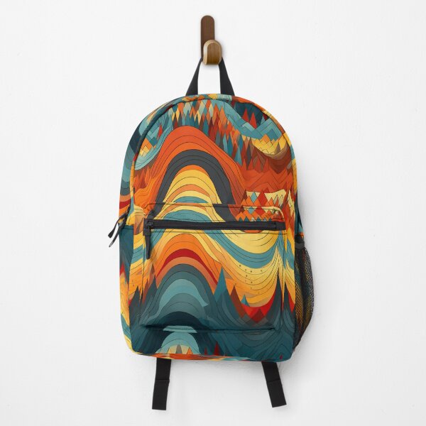 Item preview, Abstract Landscape pattern | Retro Colors designed and sold by Hazmat-AI7.