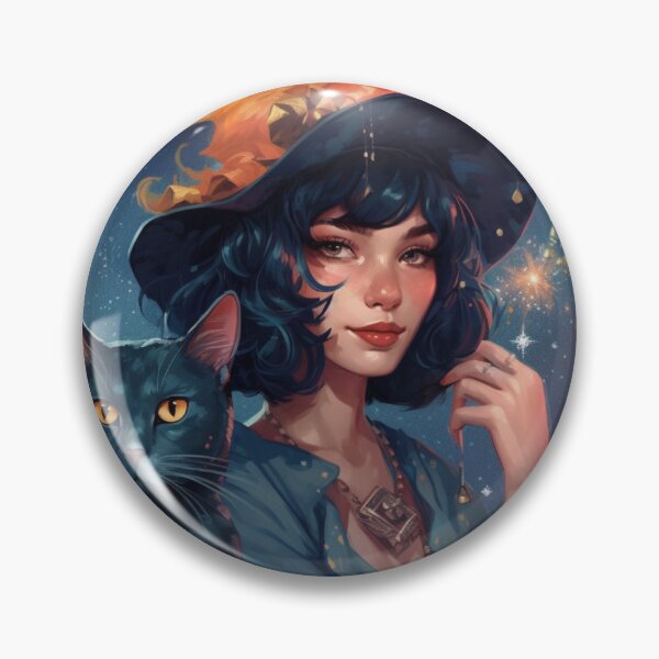 Item preview, Witch and her Familiar designed and sold by Solace Sparkles.