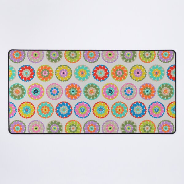 Item preview, CROCHET GRANNY SQUARE Colourful Abstract Geometric Granny Chic Cottage Pattern in Bright Multi-Colours on Light Gray - UnBlink Studio by Jackie Tahara designed and sold by Jackie Tahara of UnBlink Studio.