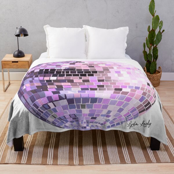 Item preview, Disco ball pastel pink- white background designed and sold by Studio Lydia  Lovely.
