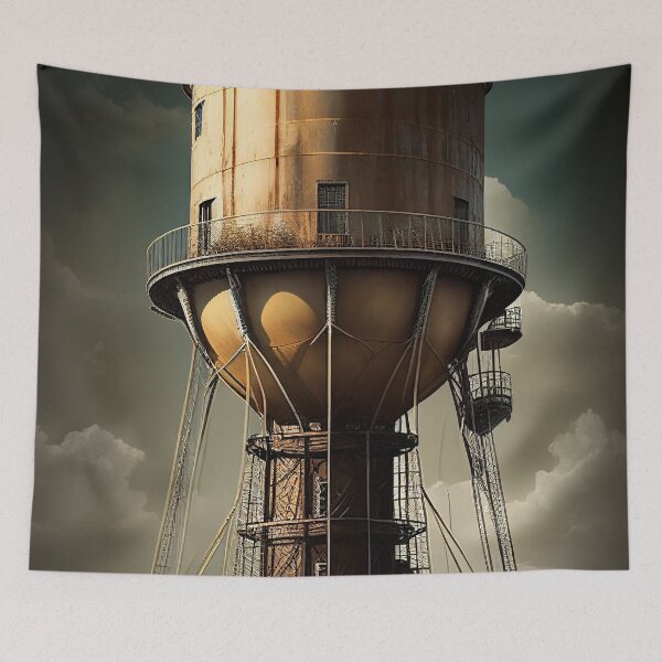 Item preview, Water Tower designed and sold by DigitizedArt.