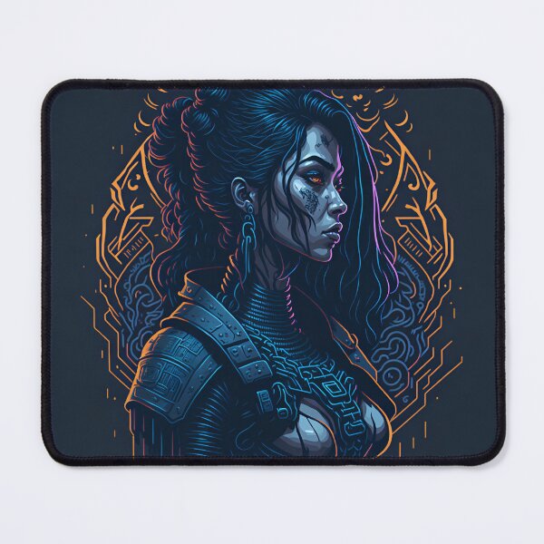 Item preview, Mayan Girl in Cyberpunk Style Art designed and sold by ARTSY900.