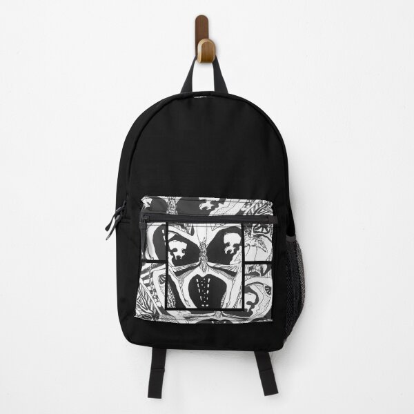 Item preview, MOTH & FRIENDS - drawn moth with morbid skull shapes and more insect patterns designed and sold by OZKURO.