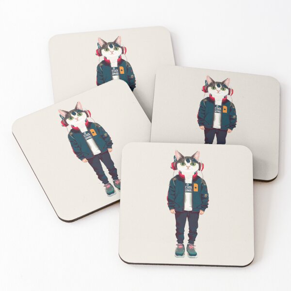 Item preview, Hipster Cat V54 designed and sold by HipsterAnimals.
