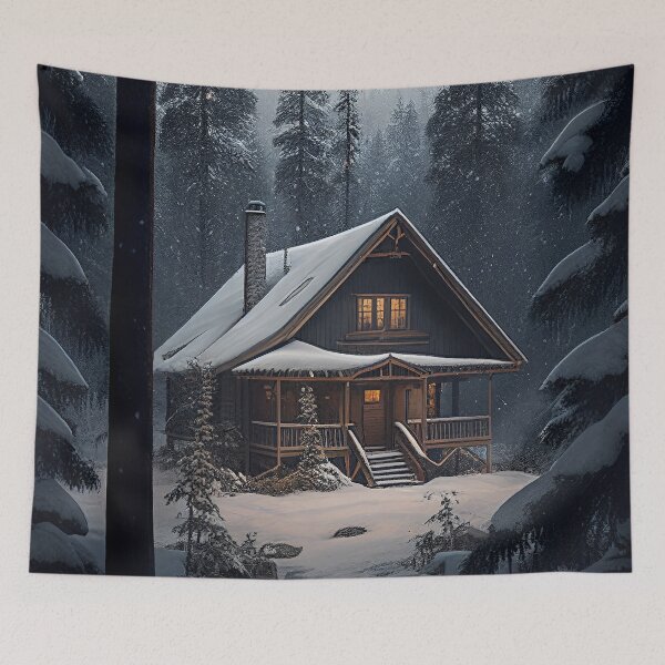 Item preview, Winter Cabin designed and sold by DigitizedArt.