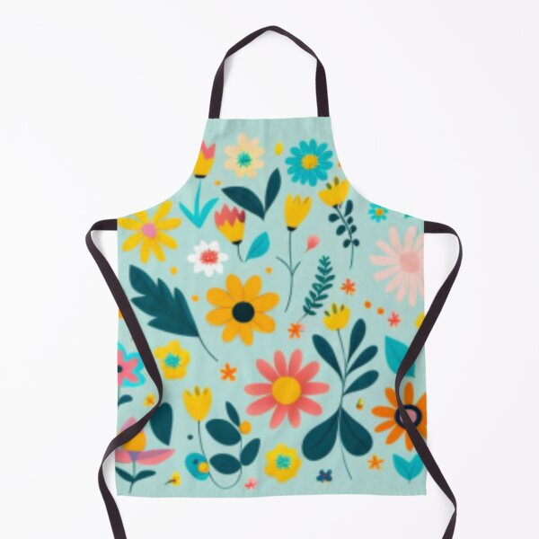 Artikelvorschau, Happy Simple Flower Collage Pattern By Brandon Cable entworfen und verkauft von BrandonArtWorld.