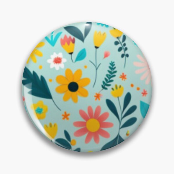 Artikelvorschau, Happy Simple Flower Collage Pattern By Brandon Cable entworfen und verkauft von BrandonArtWorld.