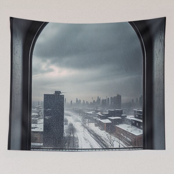 Aperçu de l'œuvre Winter City créée et vendue par DigitizedArt.